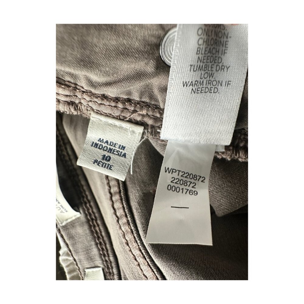 J.Jill Authentic Fit Slim Ankle Jeans Size 10 Petite Taupe Stretch Denim - Picture 8 of 8